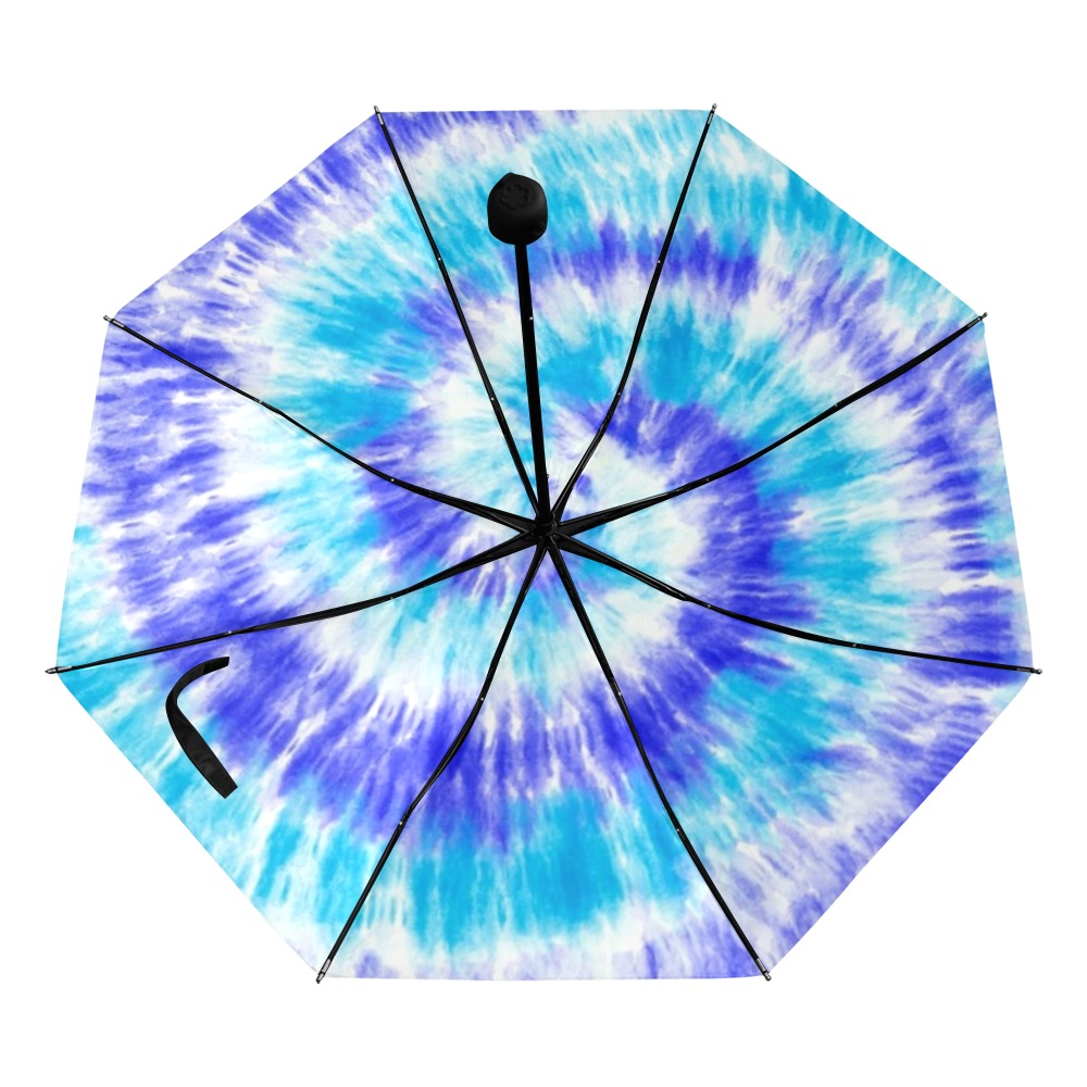 Turk _ Royal Tie Dye Anti-UV Foldable Umbrella (Underside Printing) (U07)