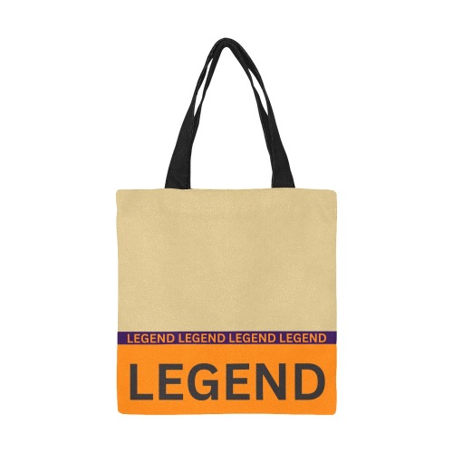 Legend Beige Tote All Over Print Canvas Tote Bag/Small (Model 1697)