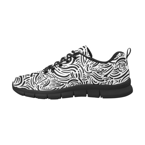 Graffiti Women's Breathable Running Shoes (Model 055)