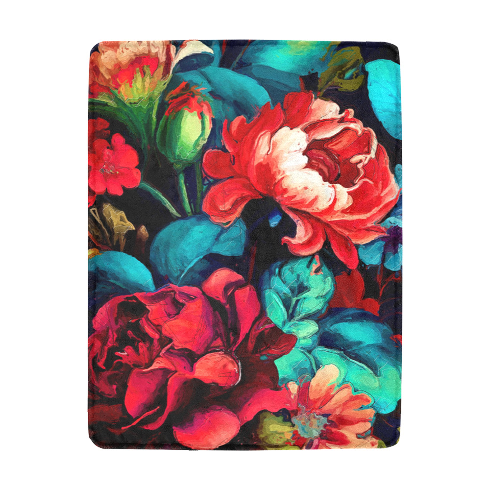 flowers botanic art (6) blanket Ultra-Soft Micro Fleece Blanket 43"x56"