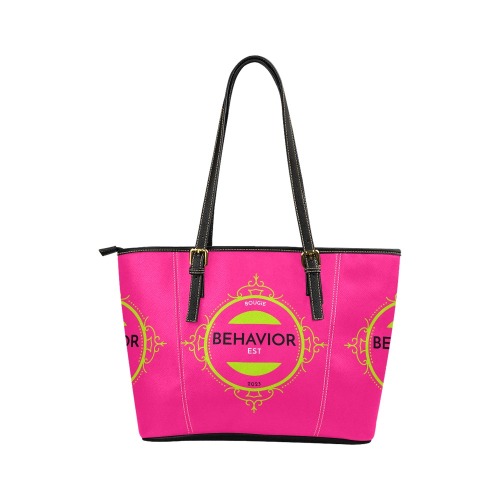 The Stacy (pink) Leather Tote Bag/Small (Model 1640)