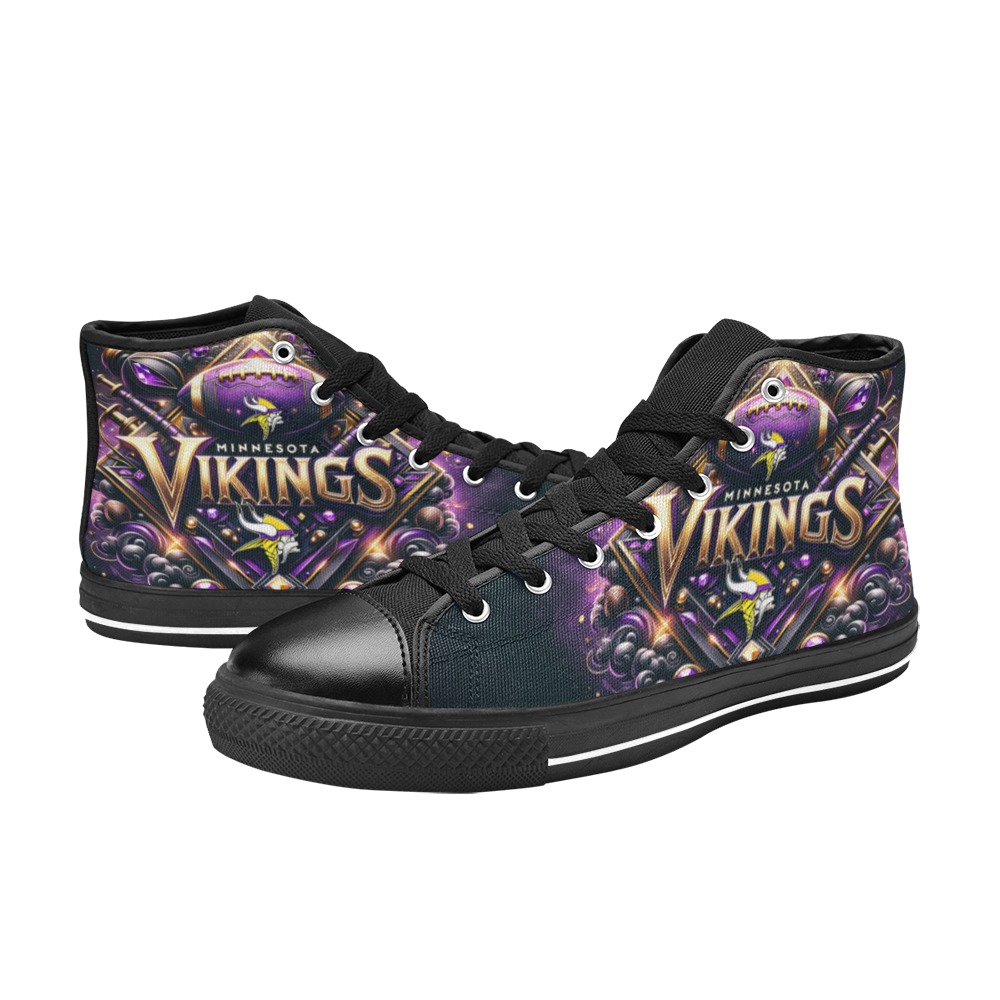 Minnesota Vikings - Men’s Classic High Top Canvas Shoes (Model 017)