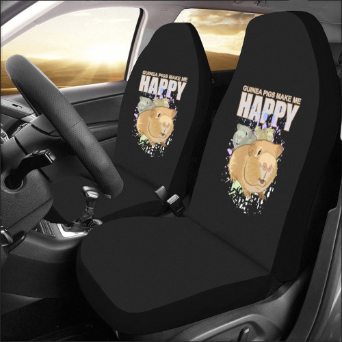 Guinea Pigs Make Me Happy Car Seat Covers (Set of 2)