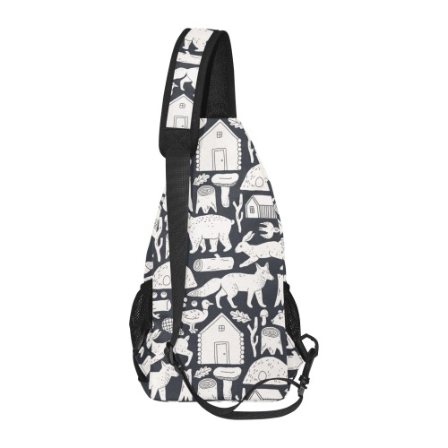 Cabin in the Wood All Over Print Chest Bag (Model 1719)