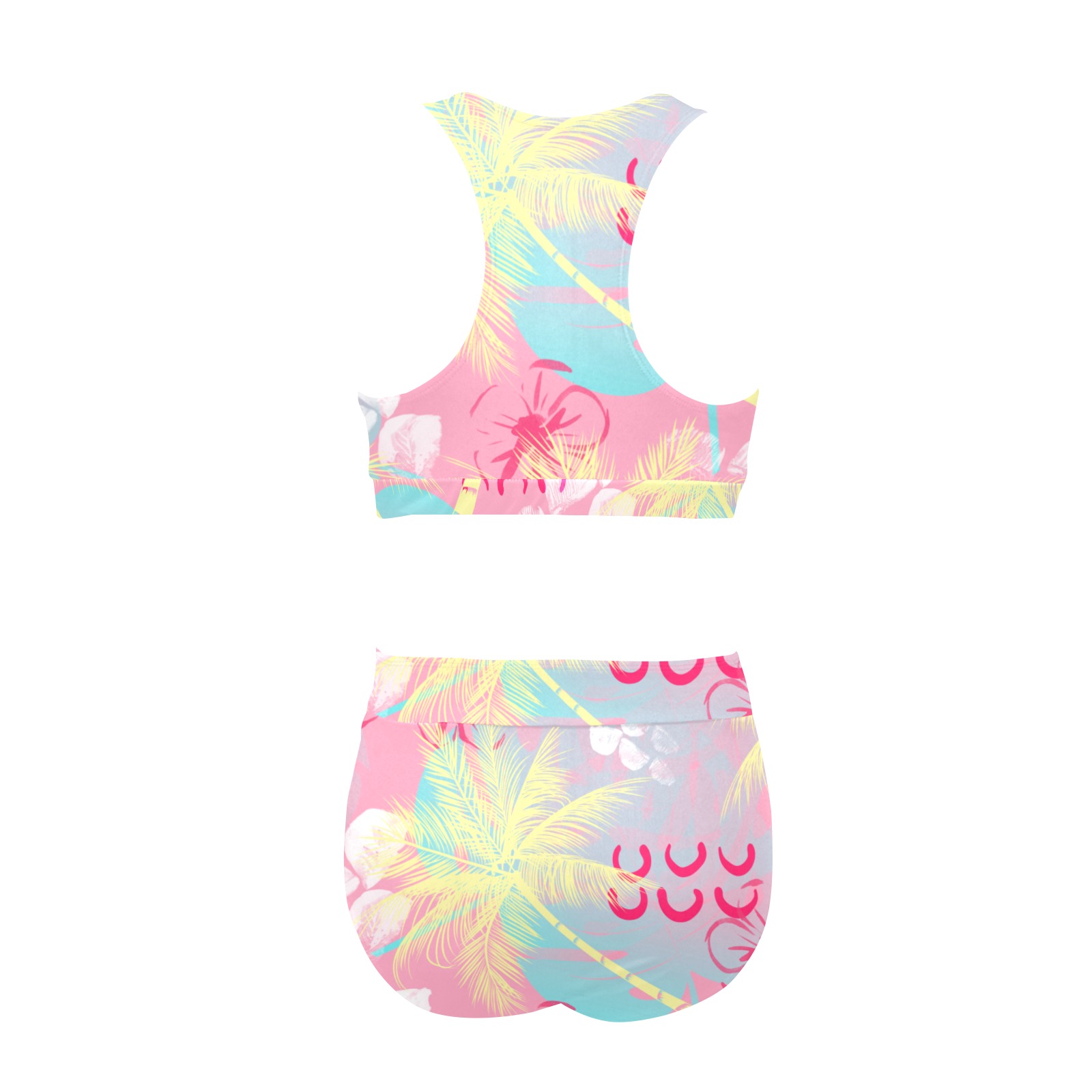 Pattern Tropical Summer Crop Top Bikini Set Model S21 Id D6686543