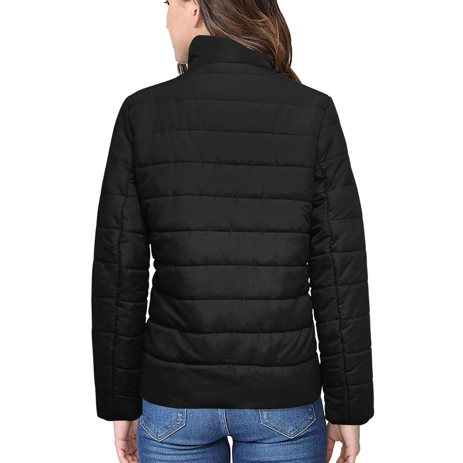Signature Bubble Coat Woment Women's Stand Collar Padded Jacket (Model H41)
