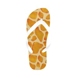 Giraffe Print Flip Flops Flip Flops for Men/Women (Model 040)