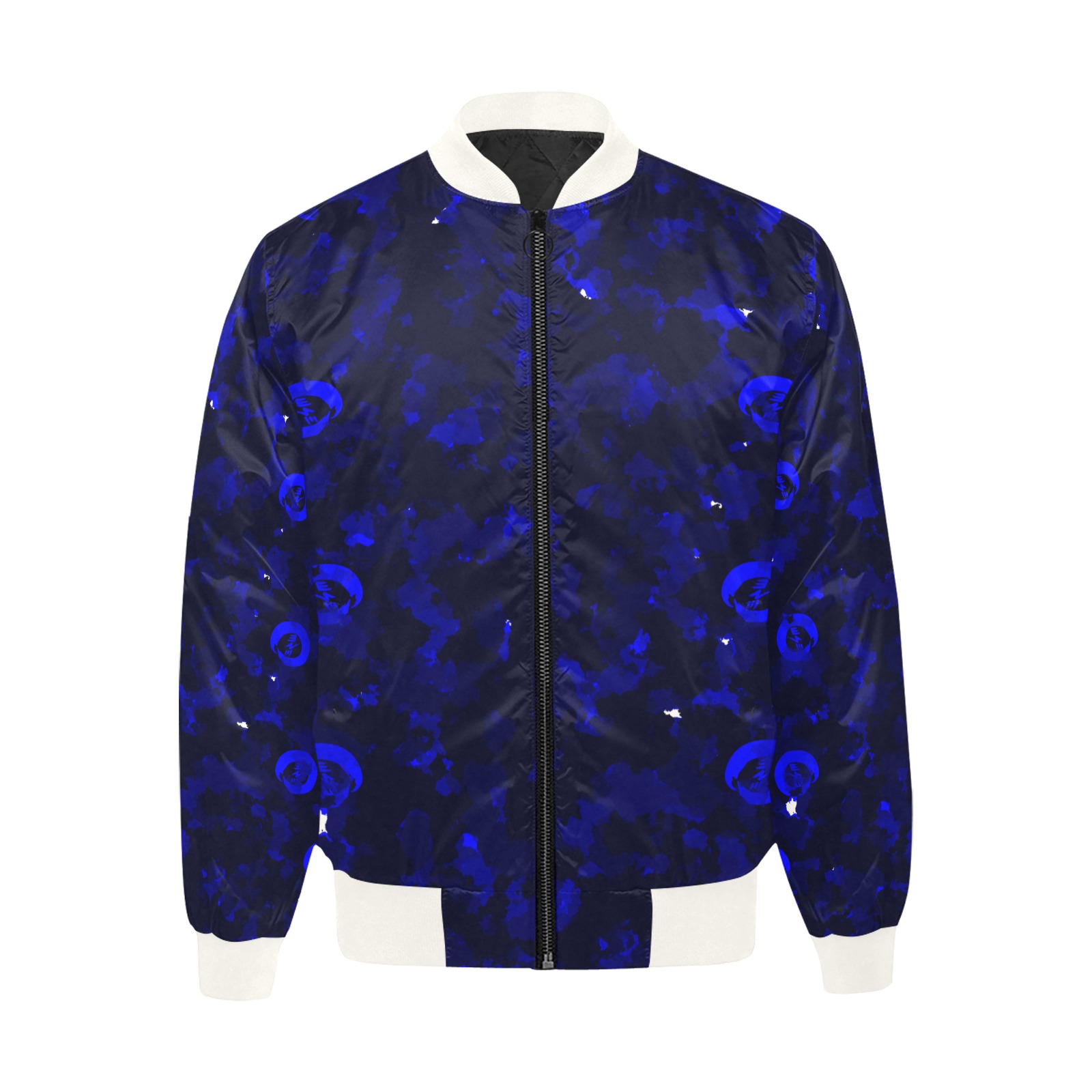 New Project (10) All Over Print Quilted Bomber Jacket for Men (Model H33)
