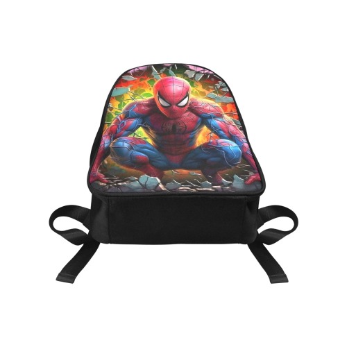 Spiderman 2 Fabric School Backpack (Model 1682) (Medium)