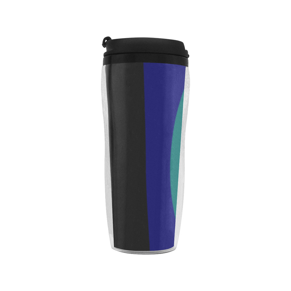 Dimensional Blue Abstract 915 Reusable Coffee Cup (11.8oz)