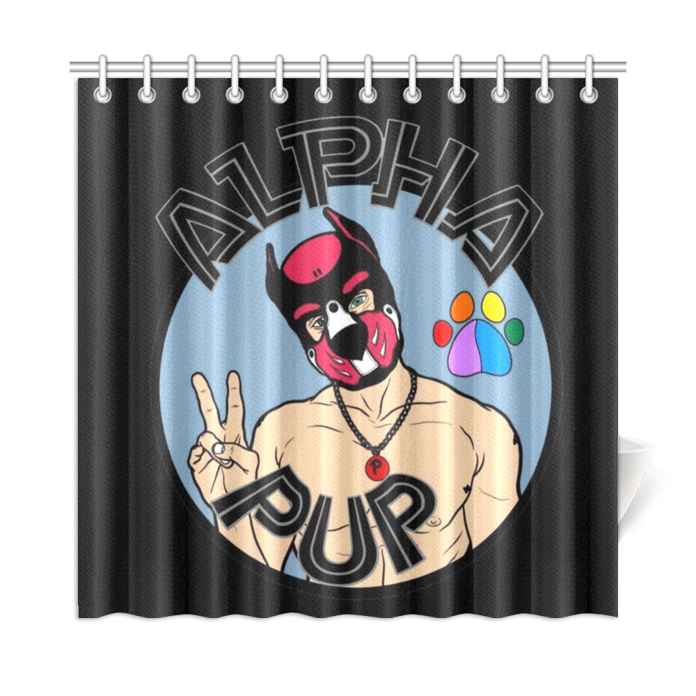Alpha Pup by Fetishworldgay Shower Curtain 72"x72"