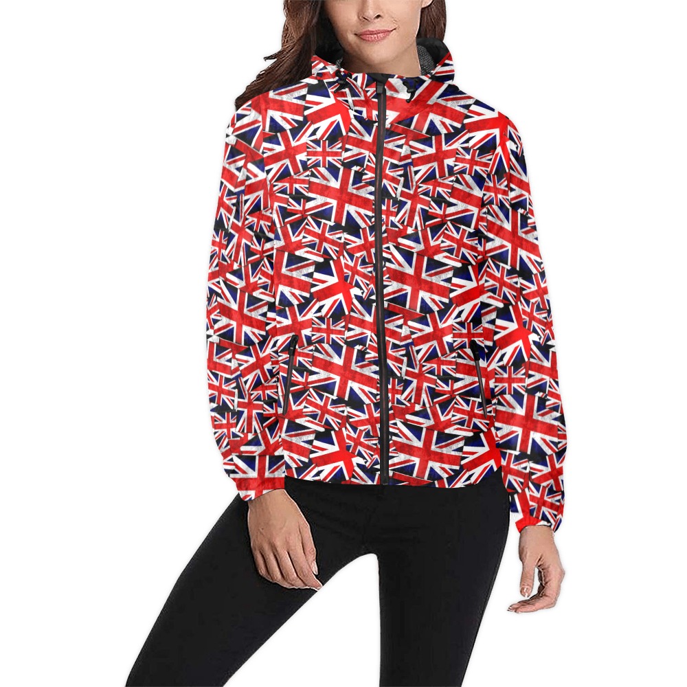 Union Jack British UK Flag Unisex All Over Print Windbreaker (Model H23)