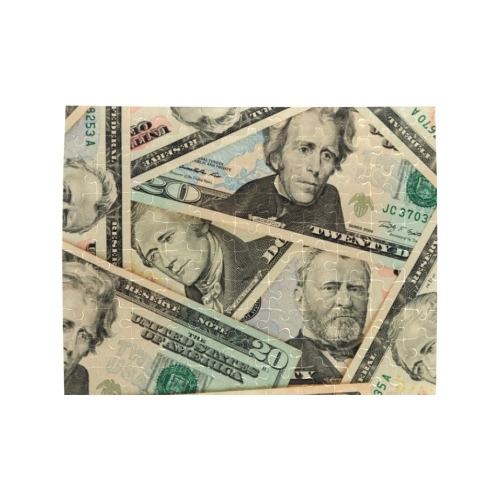 US PAPER CURRENCY Rectangle Jigsaw Puzzle (Set of 110 Pieces)