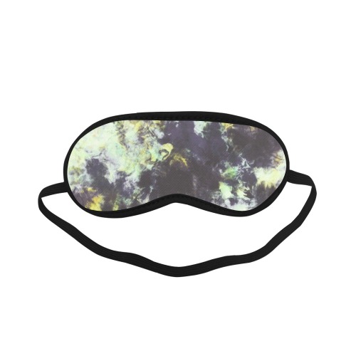 Green and black colorful marbling Sleeping Mask