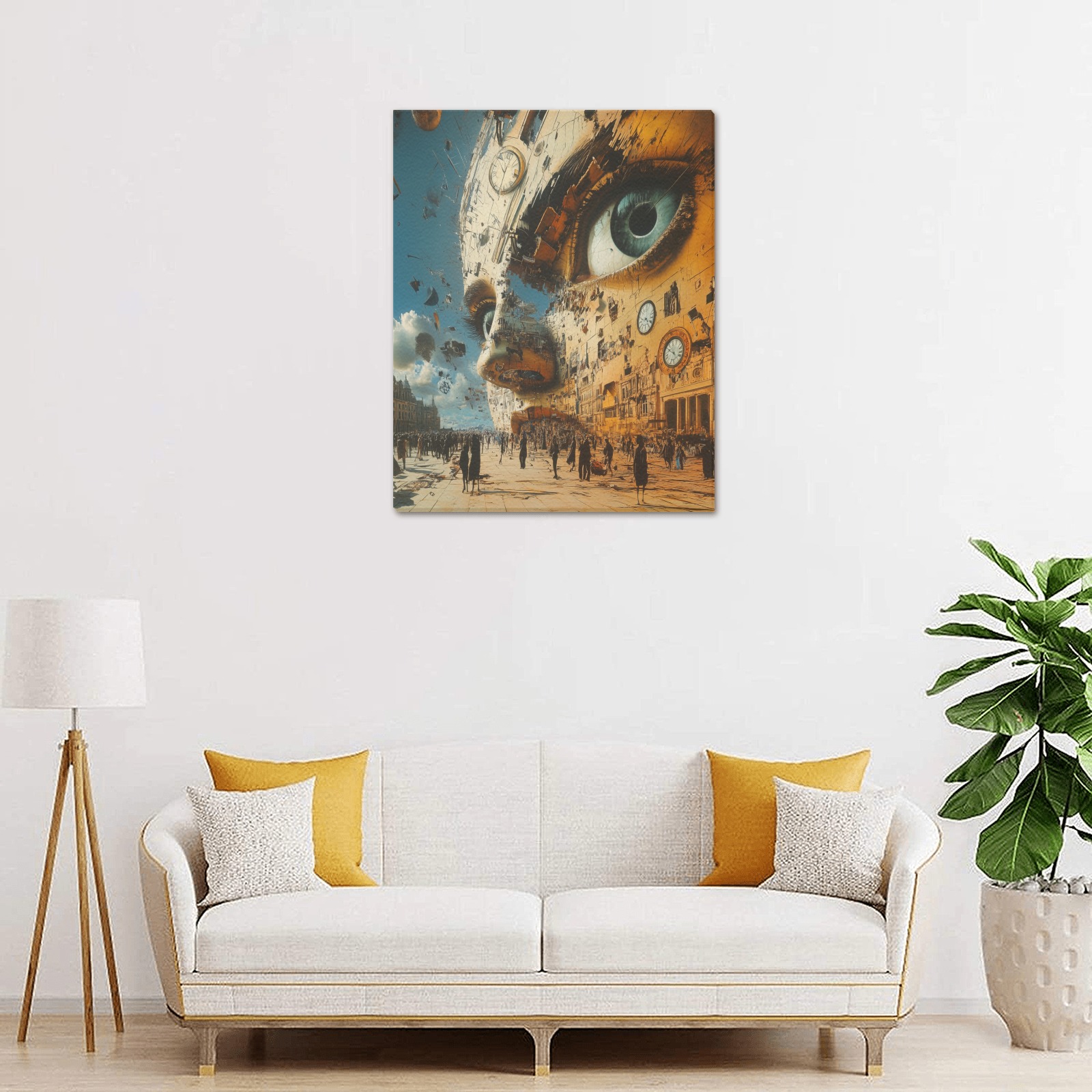 Surreal Time 24 Upgraded Canvas Print 16"x20"