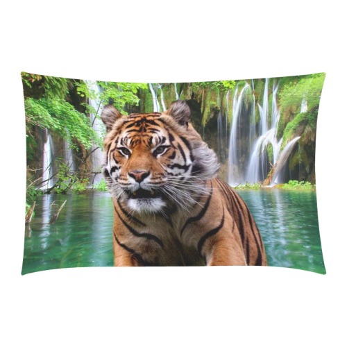 Tiger and Waterfall 3-Piece Bedding Set