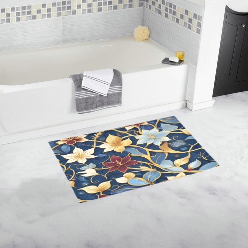 Fabulous Florals 37 Bath Rug 16''x 28''