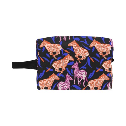 Modern zebras brushstrokes Wash Bag (Model 1721)