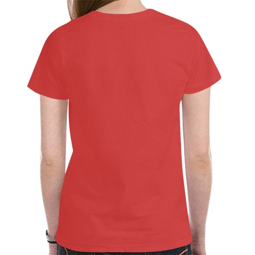 Red Elf Costume New All Over Print T-shirt for Women (Model T45)