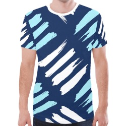 Brushstrokes New All Over Print T-shirt for Men (Model T45)