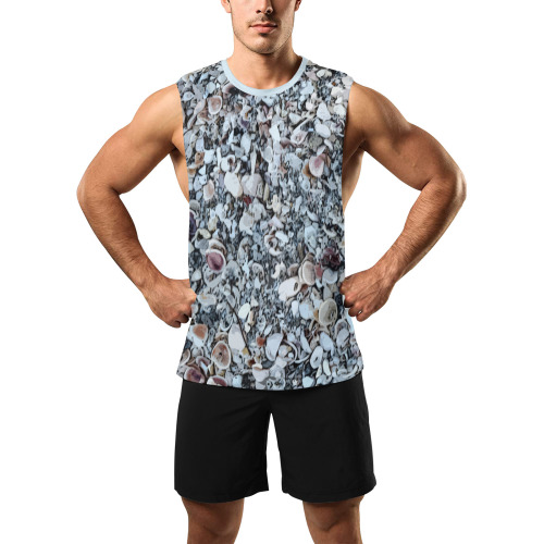Shells On The Beach 7294 Men's Open Sides Workout Tank Top (Model T72)