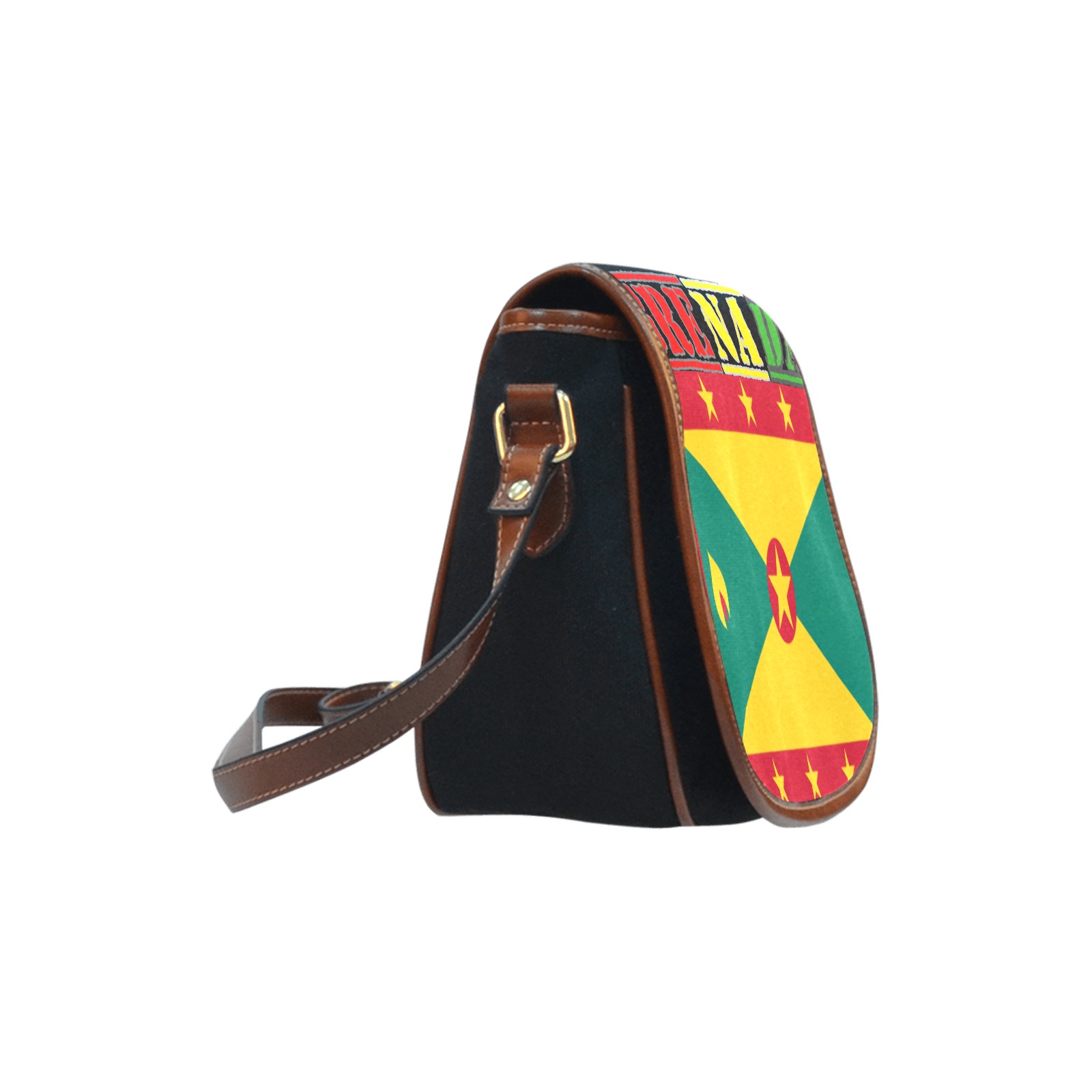 grenada-flag-xl Saddle Bag/Small (Model 1649)(Flap Customization)