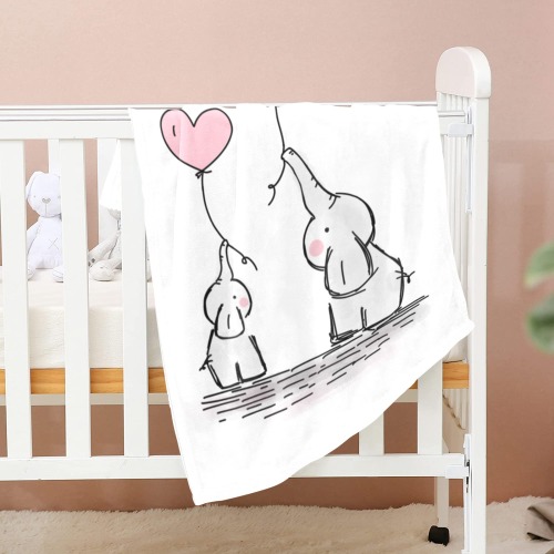 elephants Baby Blanket 30"x40"