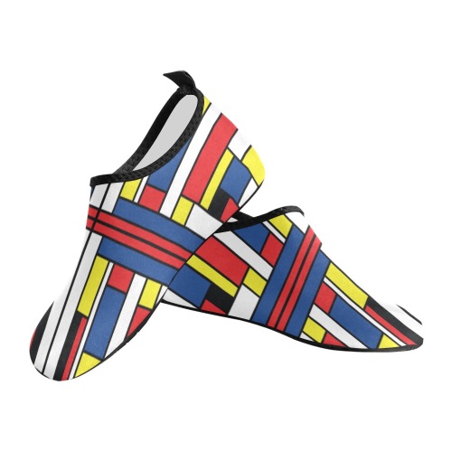Ô Homage to Mondrian Women's Slip-On Water Shoes (Model 056)