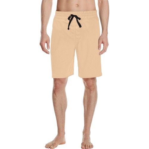 peach Men's All Over Print Casual Shorts (Model L23)