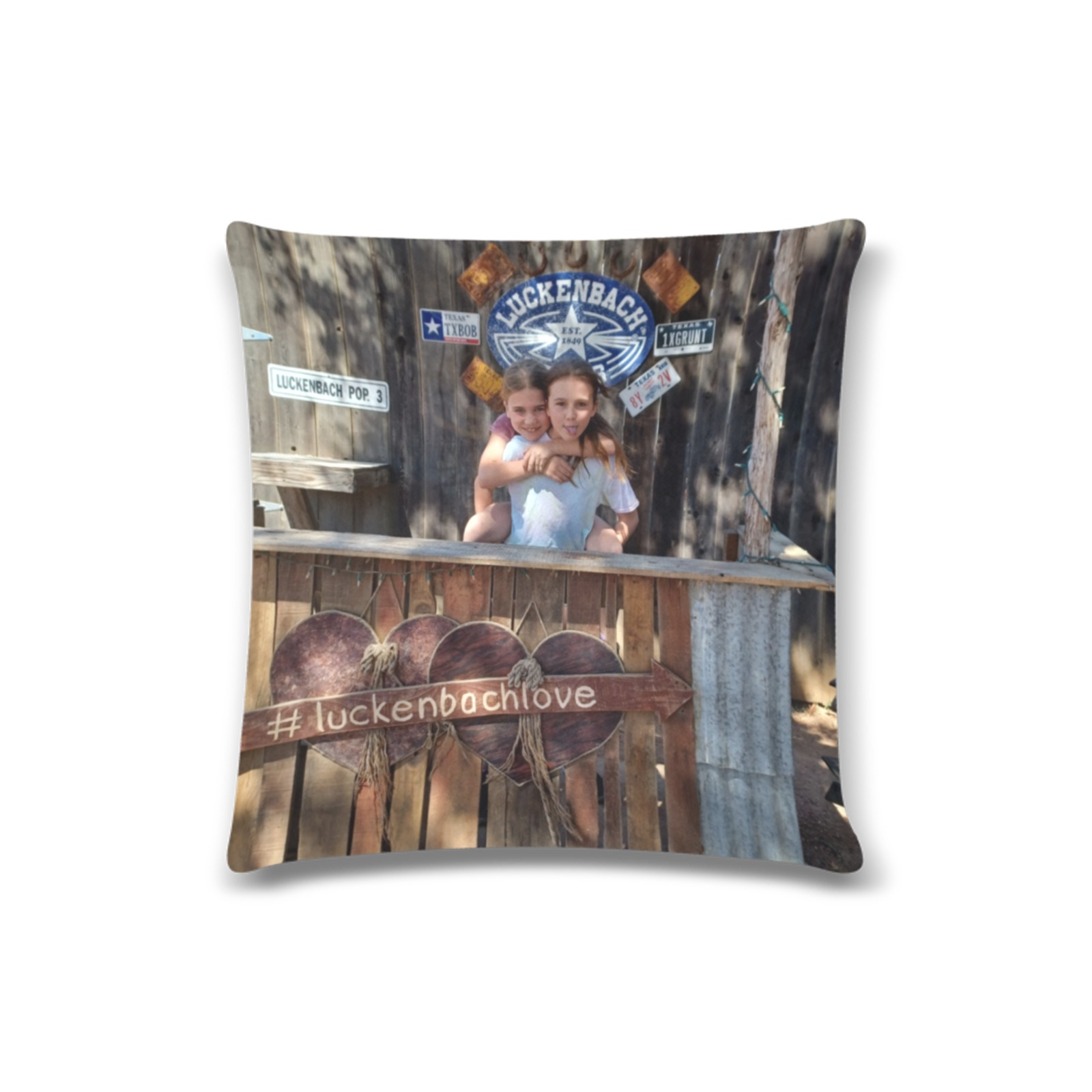 BrileyBrooklynLuckenbachMarch2022 Custom Zippered Pillow Case 16"x16"(Twin Sides)