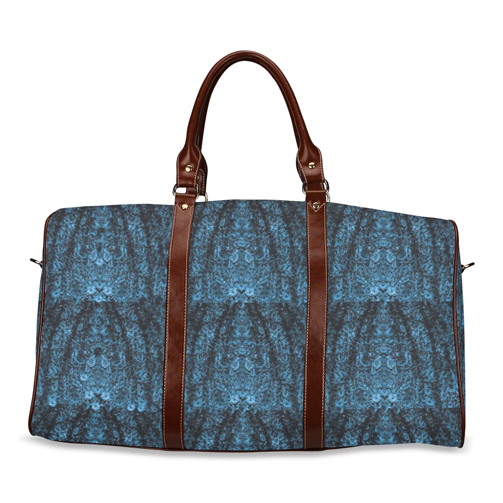 dark blue roses Waterproof Travel Bag/Large (Model 1639)