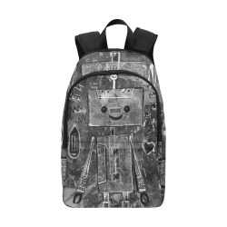 robottino nero Fabric Backpack for Adult (Model 1659)