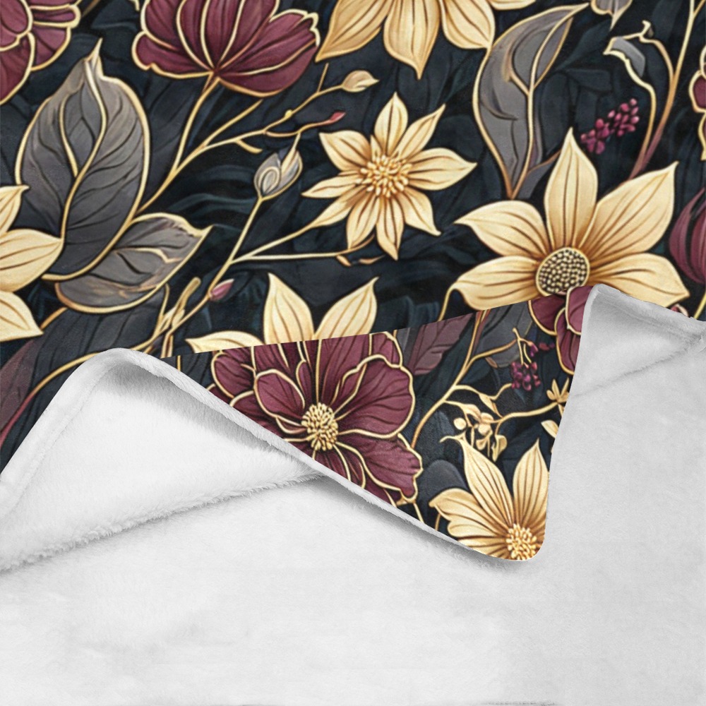 Fabulous Florals 20 Ultra-Soft Micro Fleece Blanket 60"x80"