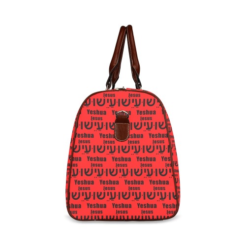 Yeshua Red Lge Tote Bag Waterproof Travel Bag/Large (Model 1639)