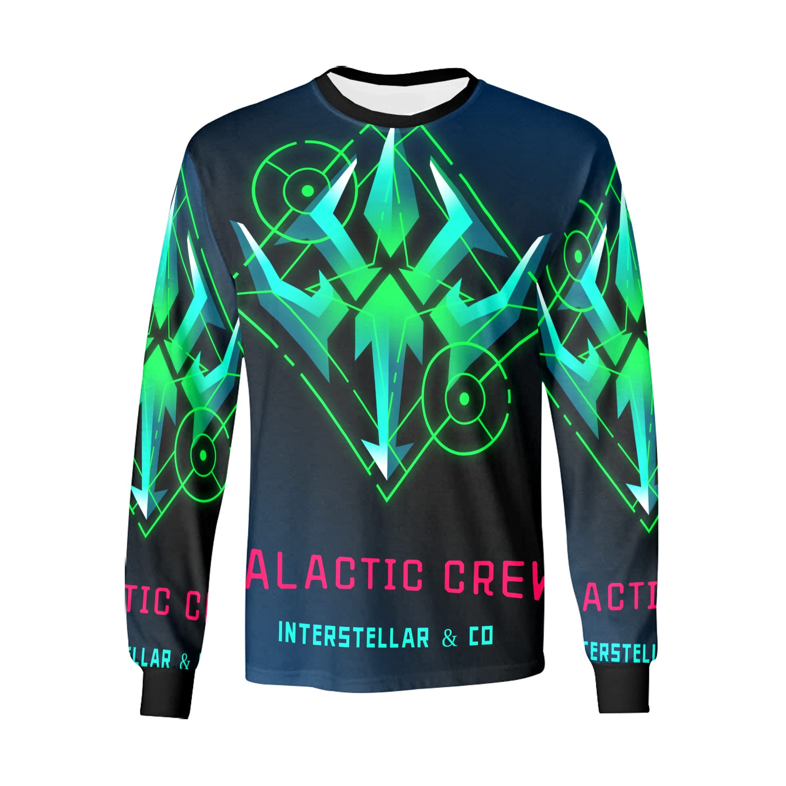 featuring-a-space-shield-with-geometric-shapes Kids' All Over Print Long Sleeve T-shirt (Model T51)