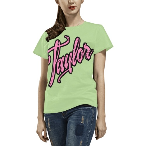 Taylor on it Women shirt All Over Print T-Shirt for Women (USA Size) (Model T40)