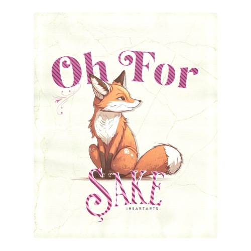 OH FOR FOX SAKE PINK 3-Piece Bedding Set