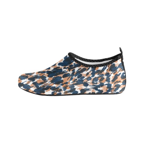 Dots brushstrokes animal print Women's Slip-On Water Shoes (Model 056)