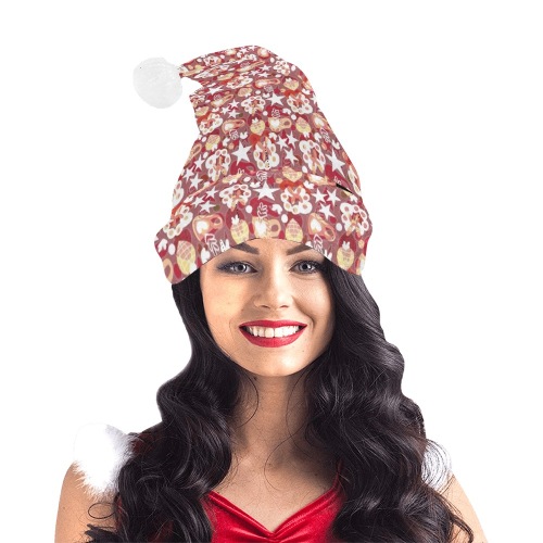 Stars For The Holiday Pattern Santa Hat