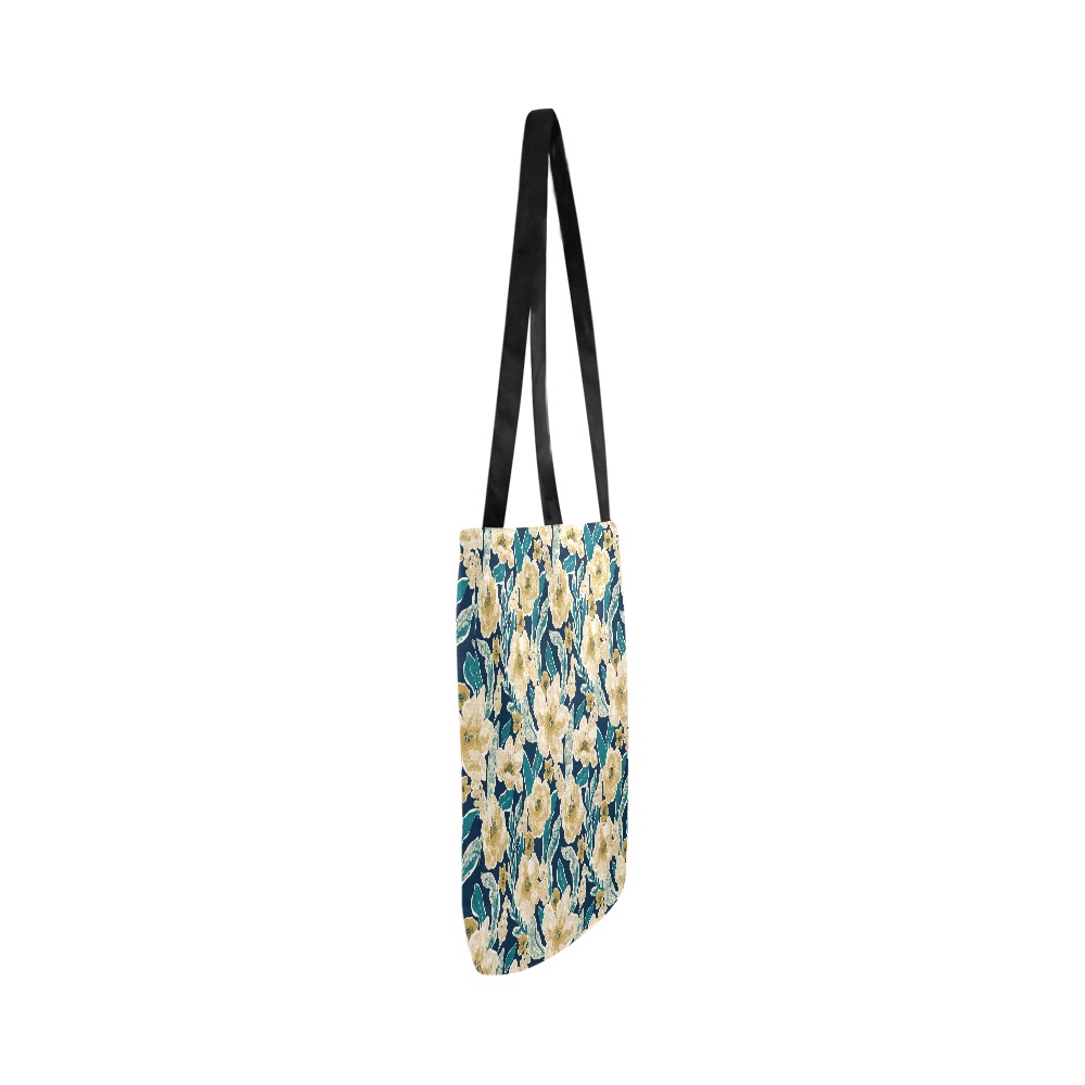 Painted Flowers Reusable Shopping Bag Model 1660 (Two sides)