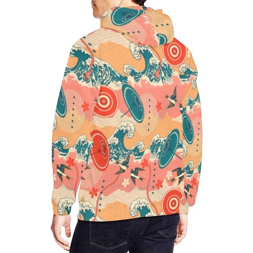 sparrow 3 All Over Print Hoodie for Men (USA Size) (Model H13)