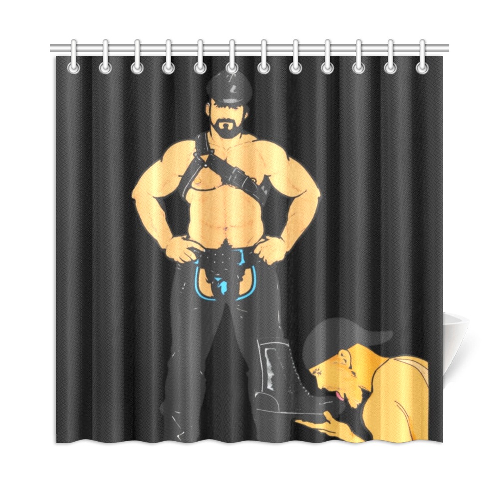Leather Men by Fetishworld Shower Curtain 72"x72"