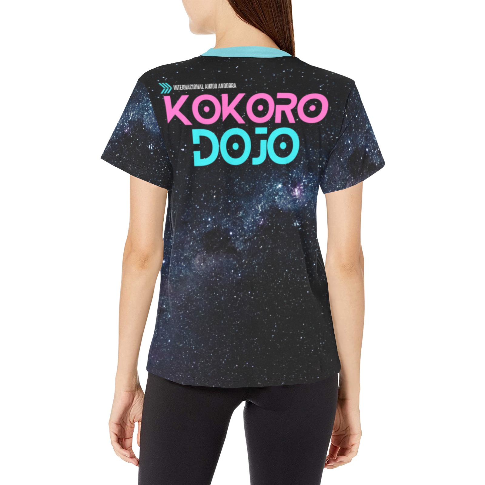 SPACE CAT SAMURAI Women's All Over Print Crew Neck T-Shirt (Model T40-2)