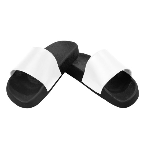 White Feet Men's Slide Sandals (Model 057)