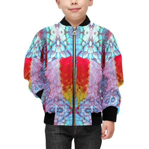 feathers4 Kids' Bomber Jacket with Pockets (Model H40)