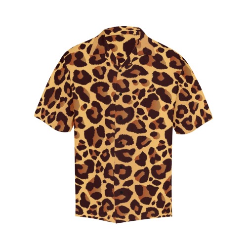 Leopard Print T shirt Hawaiian Shirt (Model T58)