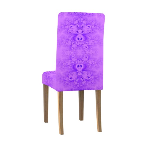 Purple Lilacs Frost Fractal Chair Cover (Pack of 4)