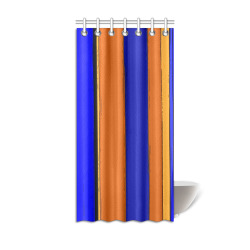 Abstract Blue And Orange 930 Shower Curtain 36"x72"