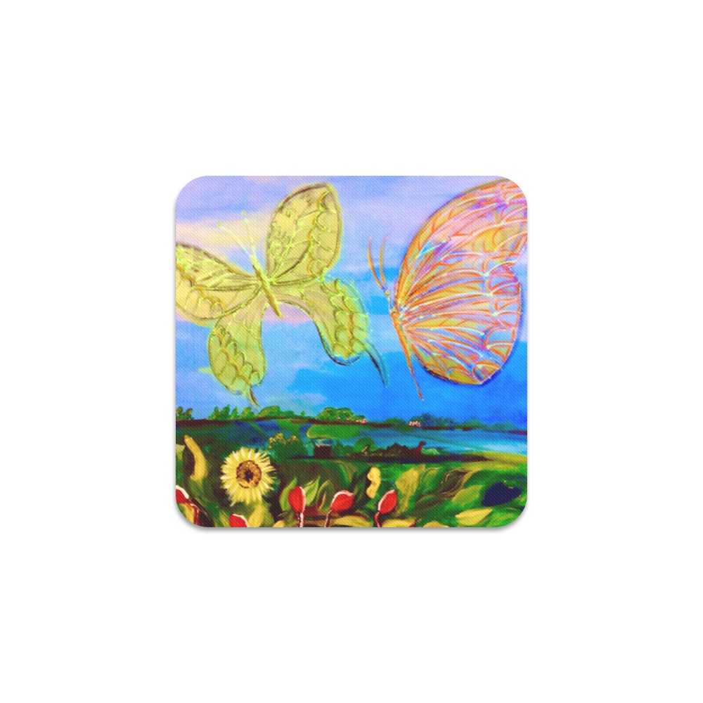 butterflies Square Coaster