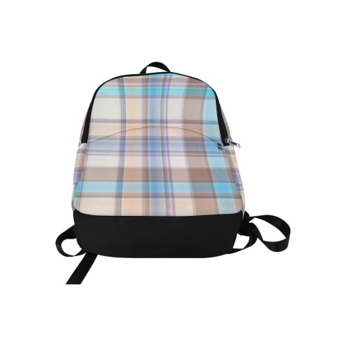 Pastels Plaid Fabric Backpack for Adult (Model 1659)